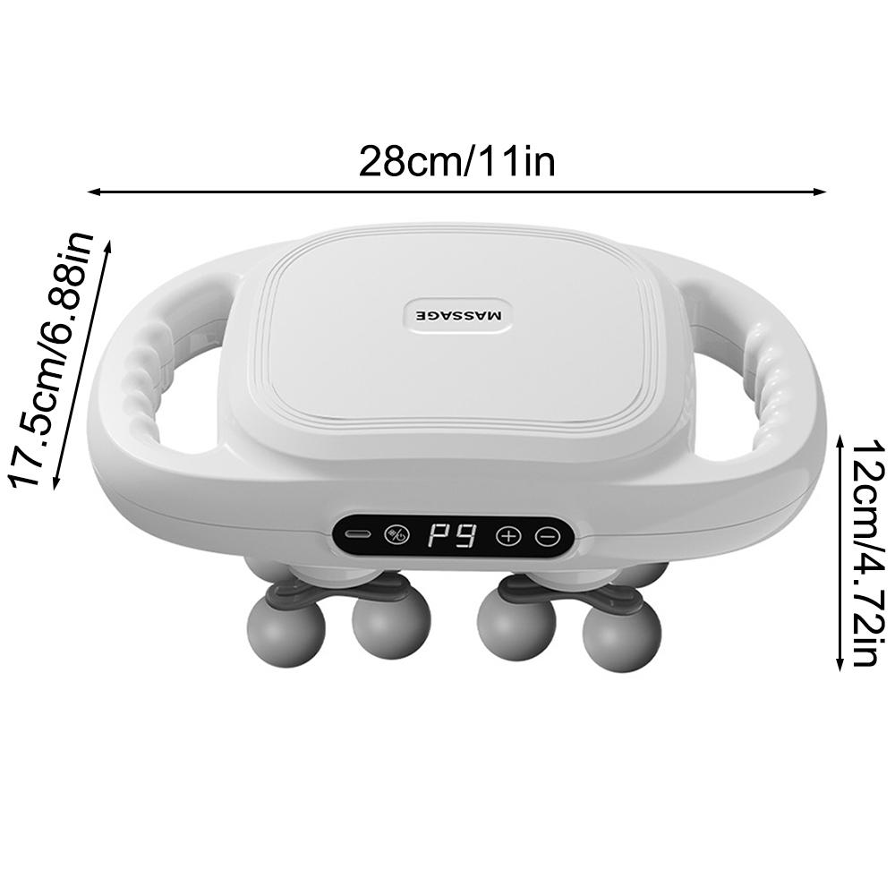 6+12-Head Deep Muscle Massager Gun High-Frequency Vibration Fascia Therapy with for Relaxation And Back Pain Relief