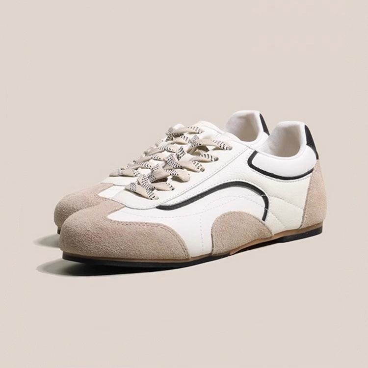 Color matching versatile inner height increase moral training shoes women's 2025 spring new soft-soled sports Forrest Gump shoes casual light boar