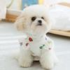 Spring and Summer Universal Dog Clothes Cute Little Flower Princess Wind Little Fly Sleeve Dress Cat Skirt Pet Clothing