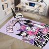 Office Rug Kuromi, Cute Anti-Slip Rug, Machine Washable for Living Room, Bedroom, Office, Multiple Sizes, Bedroom Mat, Decorative Mat, Durable Mat, Li
