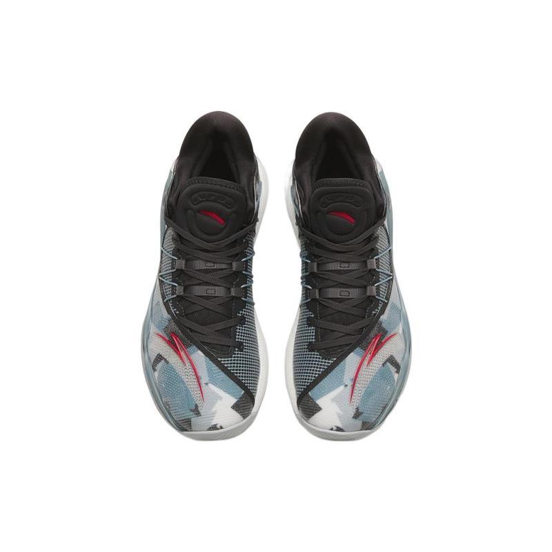 Anta Skyline 1 Anti Slip Wear Resistant Low Top Basketball Shoes Men's Blue Black, Fighter Color Scheme Sneakers 112311107-5