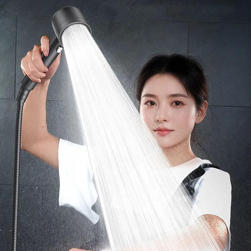 High Quality 4 Modes New Pressurized Shower Head Filter Water Saving Durable Anti-blocking Universal Shower Set