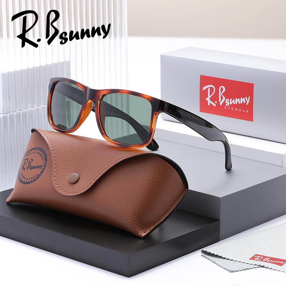 

R.Bsunny Luxury Original Polarized Sunglasses Men Women UV400 Anti-Glare Driving Glasses Sports Trendy Classical Eyewear коричневий