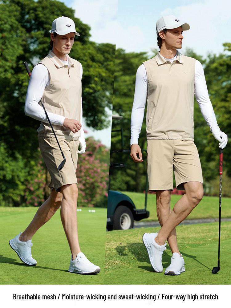 PGM Men's Breathable Korean Style Summer Golf Vest Pullover