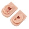 1 Pair Silicone Ear Model Flexible Soft Reusable Simulated Human Skin Silicone Piercing Model Flexible Ear Model Soft Ear Model