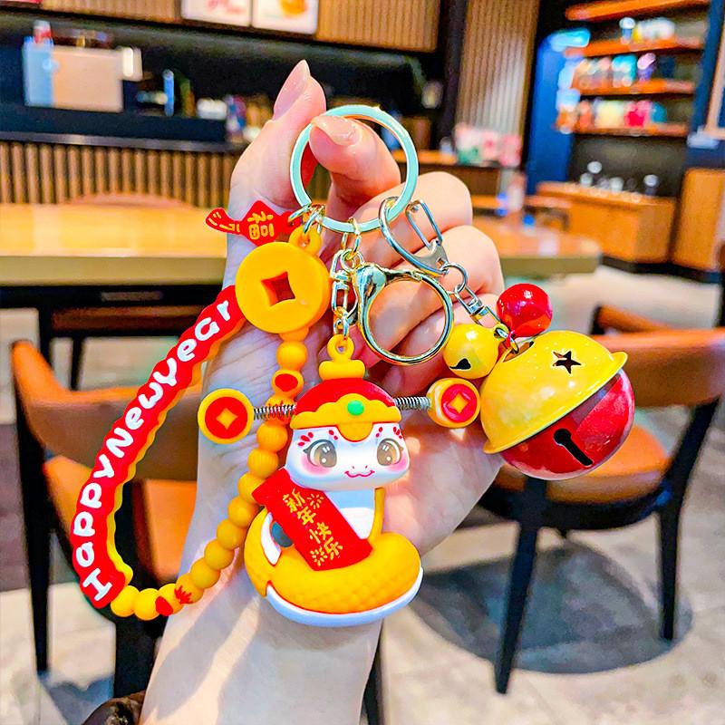 Unique Silicone Snake Year Keychain Featuring Festive Designs For Occasions Celebrating