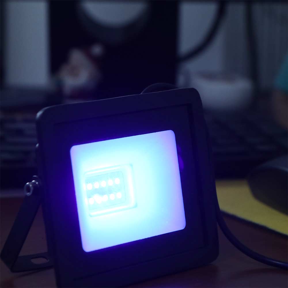 Portable 5V USB UV LED Floodlight High Power 10W UVA Floodlight Handheld 395nm UV Fluorescent Light Home Living Room