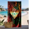 Ręcznik plażowy z nadrukiem piłkarskim Real Betis, Duży miękki szybkoschnący ręcznik na plażę, kemping, basen