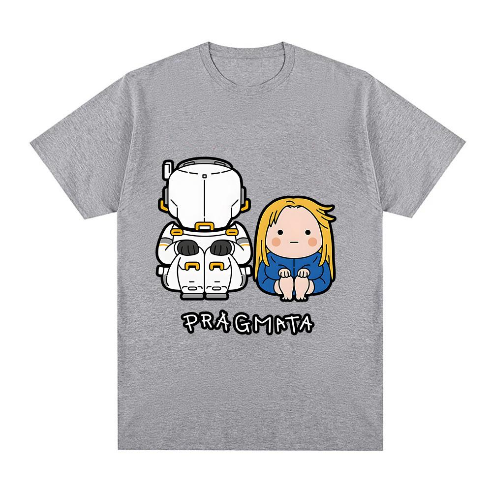 Pragmata 2026 New Game TShirt Diana and Hugh Cartoon Print Camisetas Short Sleeve Casual Cotton Tshirts Oneck Clothing
