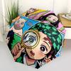 1 PC Automatic Folding Umbrella - Demon Slayer Kimetsu No Yaiba Pattern Portable Foldable Design With 8 Ribs Christmas Birthday Gifts