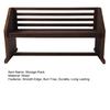 Wooden Display Rack Storage Shelf Strong Load-bearing Smooth Edge Rustic Countertop Storage Rack Multi-Purpose Organizer