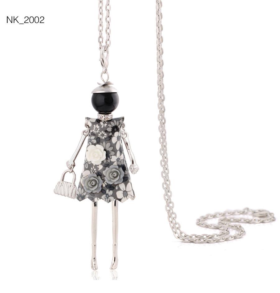 Cute Women Necklace Statement Lady Charm Long Trendy Necklace New Fashion Female Big Pendant Lovely Jewelry Gift