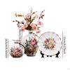 3 Keramikvasen für Blumenarrangements, Dekorative Behälter für den Innenbereich