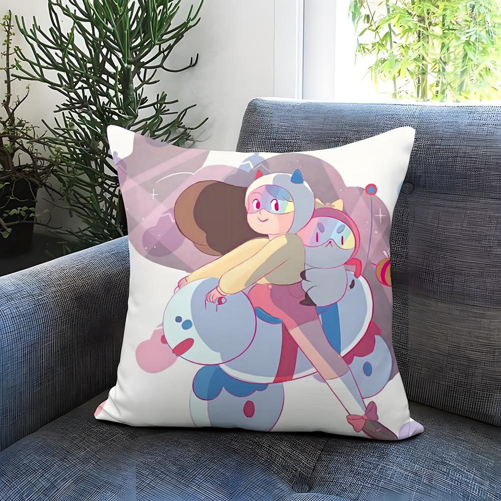 Аниме B-Bee и P-Puppycat Наволочка Удобная Двусторонняя Наволочка Идеально Подходит для Автомобиля Дивана Спальни и Многого Другого 12x12Inch