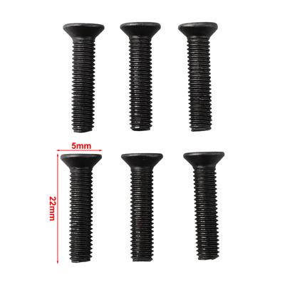 6/10Pcs Fixing Screw M5/M6 22mm/25mm Left Hand Thread For UNF Drill Chuck Shank Adapter Power Tool Replacement Accessories
