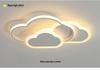 Dimmable LED Ceiling Lamp - Wrought Iron Cloud Design for Kids' Room