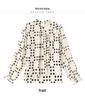 Women's Autumn 2024 Polka Dot Chiffon Blouse: Chic, Age-Reducing, Loose Fit French Top