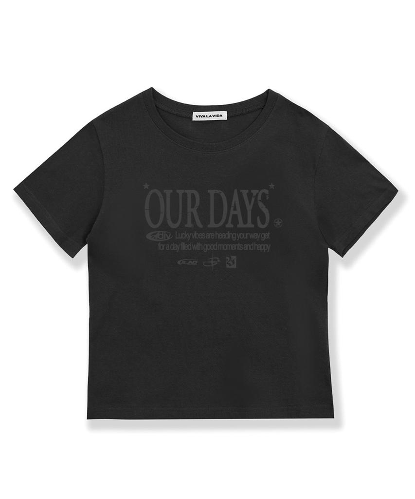Bibalabida Ourdays Crop Short Sleeve T-Shirt