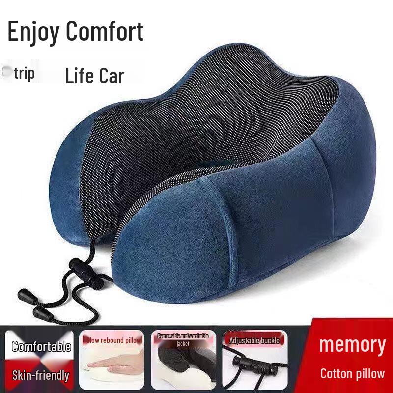 

Caspian Wolf U-Shaped Memory Foam Neck Pillow - Portable Magnetic Travel Neck Support for Men & Women