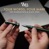 Caneta Esferográfica Wordsworth and Black Caneta de Luxo Tinta Verde Cromada Presente para Homens Profissional Adorável Caneta de Luxo - - Acabamento, Laca, Recarga, Recarregável, &