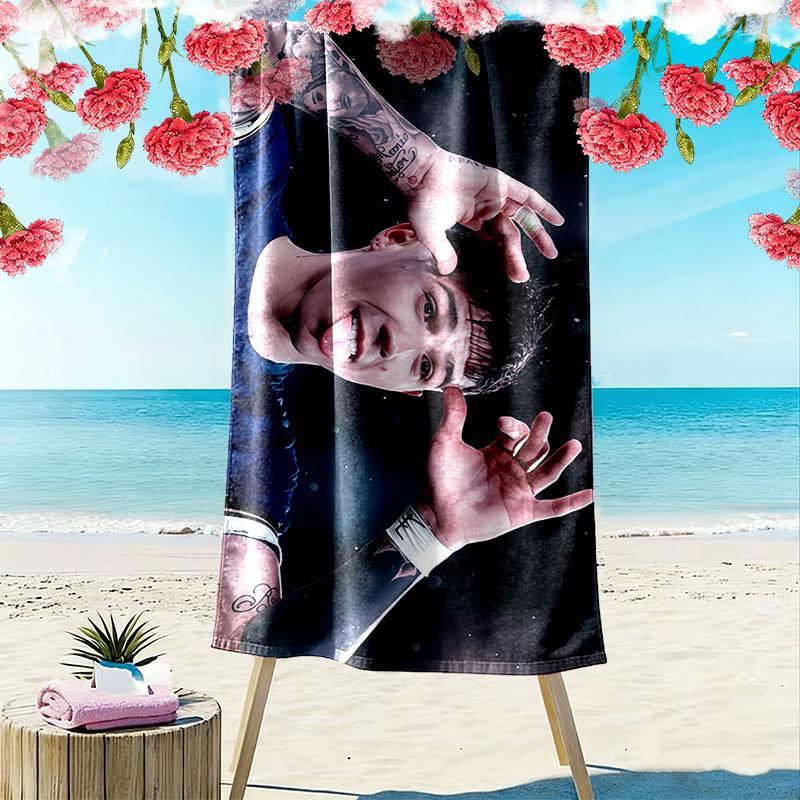 Enzo Fernandez Print Beach Towel, Large Soft Quick Dry Towel for Beach Camping Swimming