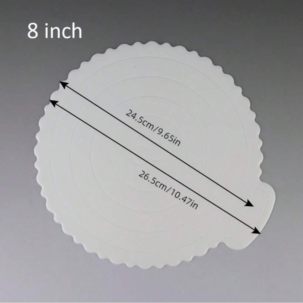 1PC 4/6/8/10/12 Inch Reusable Plastic Cake Base Dessert Tray Smooth Cleaning Birthday Home Baking Party Decoration Pad Food