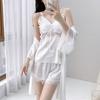 Women's Summer Pajamas Set Sexy New Ice Silk Suspenders Shorts Vest Internet Celebrity Butterfly Sex Backless Loungewear