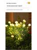 Solar LED Gardenia Light: Waterproof Outdoor Lawn Decoration with Ground Stake