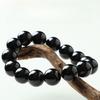 Pulsera de Turmalina Negra Imperial - Joyería de Protección Energética de Cristal de Grado Supremo, Pulsera de Aura Espiritual para Hombre y Mujer