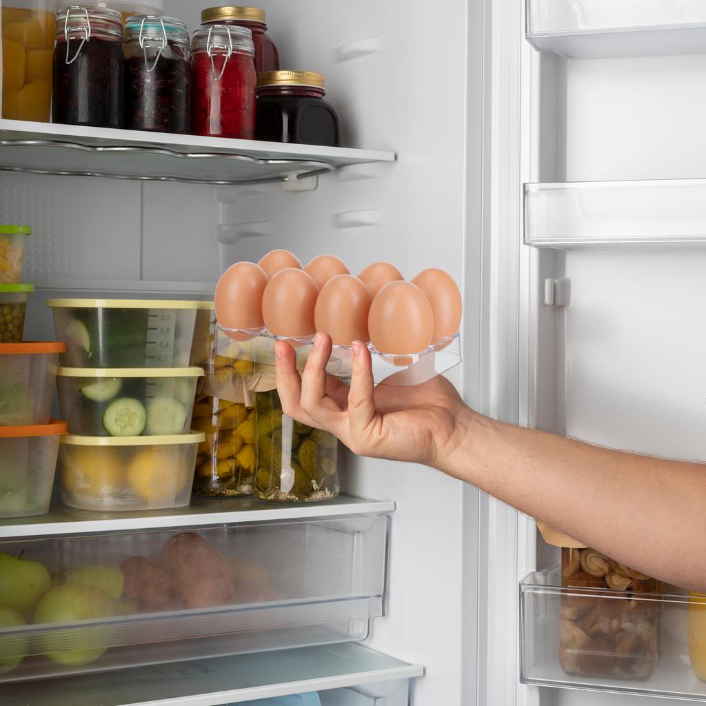 Refrigerator Egg Tray Holder Egg Storage Box Practical Storage Container For Kitchen And Refrigerator Organizer Large Capacity