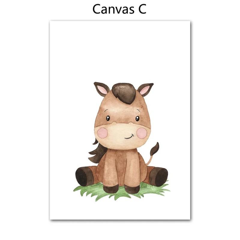 3pcs Nursery Wall Art Canvas Painting Nordic Posters And Prints Wall Picture For Living Room Home Decor