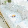 Fresh Ice Silk Sofa Cushion Summer Cool Breathable Non-Slip Sofa Cover Living Room Straight Row Sofa Cover Cloth Summer