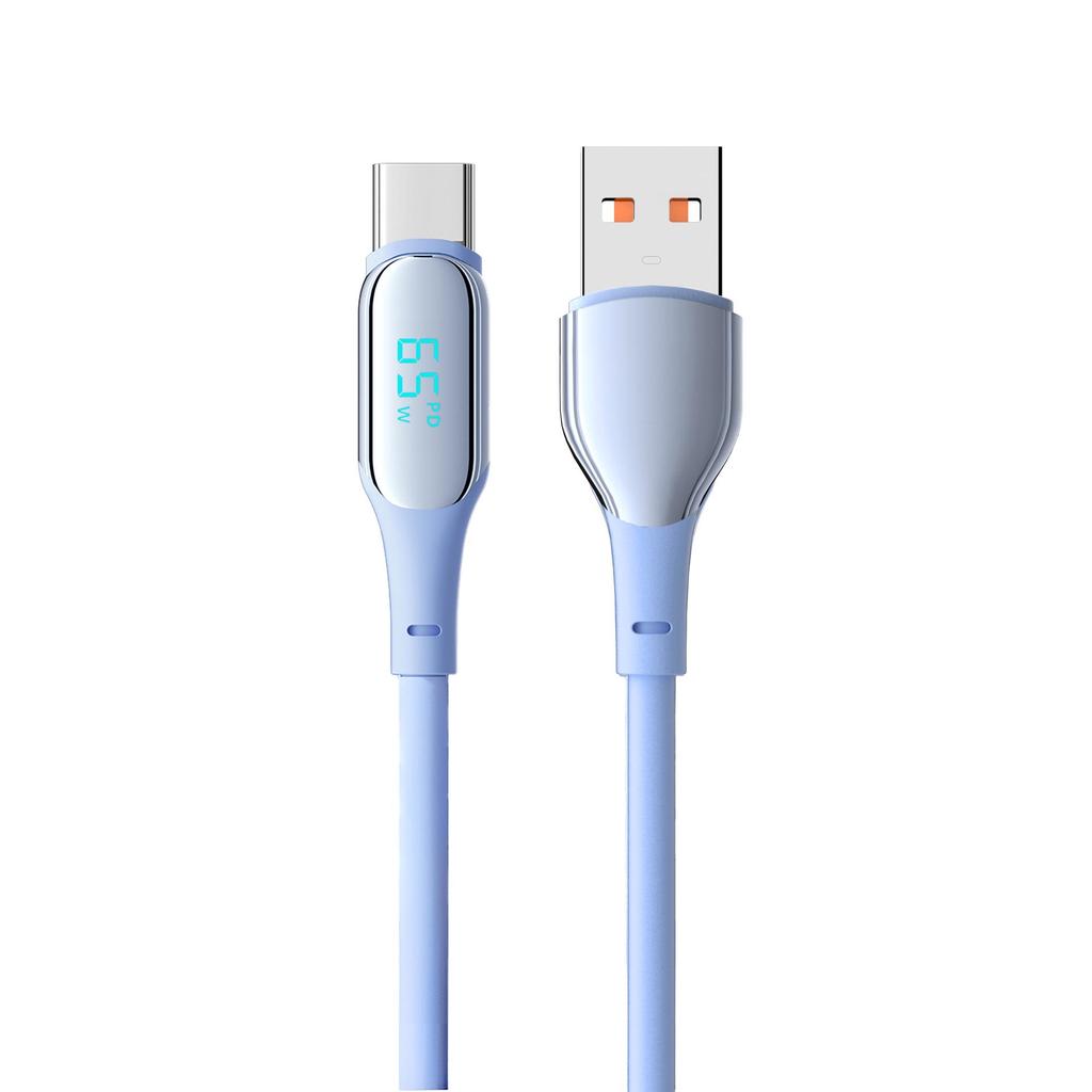 140W Dual Type-C Fast Charging Cable with LED Power Display