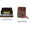 Nowy Skórzany Folder, Folder Organizer na Dokumenty ze Skóry Licowej, Uchwyt na Dokumenty, Skórzane Portfolio dla Mężczyzn