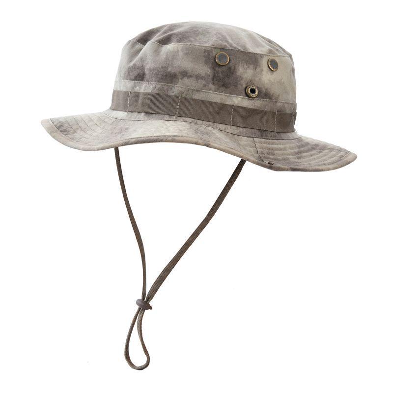 Men's Tactical Sun Protection Hat: Large Brim Outdoor Mountaineering, Fisherman & Cowboy Style, Foldable Bennie Hat.