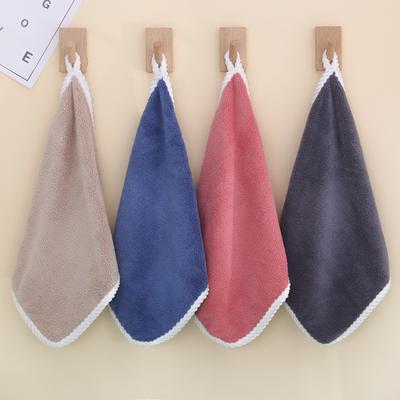 Coral Velvet Square Towel Kindergarten Small Towel Universal Drool Towel Hand Wipe Towel Wrapped Handkerchiefs