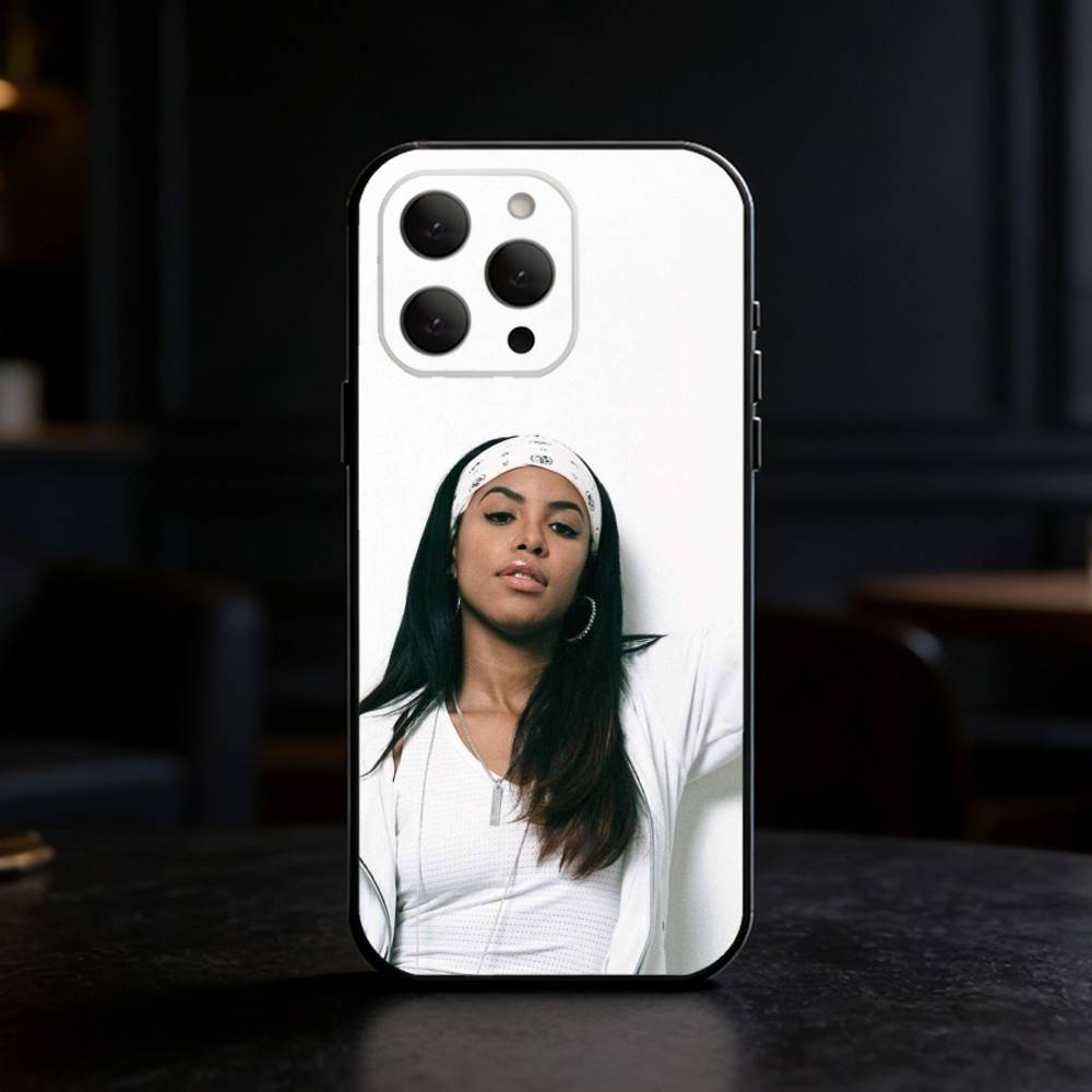 Singer A-AaliyahS hip pop Phone Case Silicone black Soft For IPhone 17,16,15,14,13,12,11,SE,Plus Pro Max
