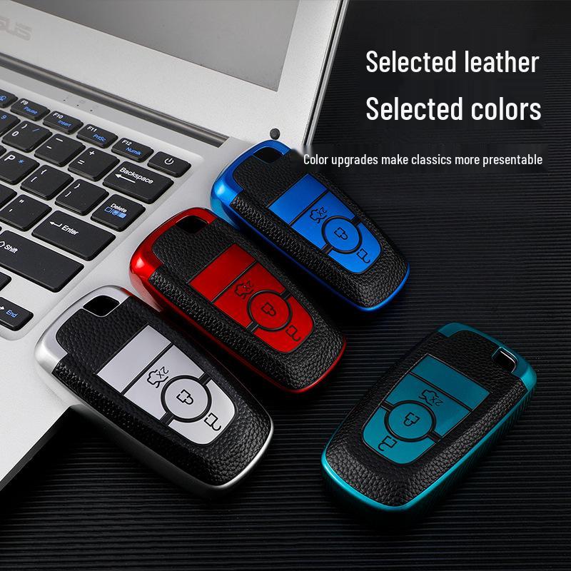 Ford Mondeo, New Focus, Edge, Everest, Ecosport Leather Key Cover