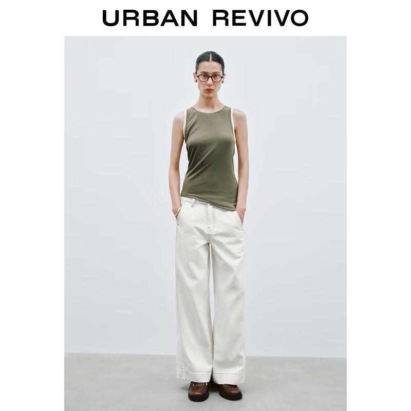 UR Women's Irregular Color Block Sleeveless Vest