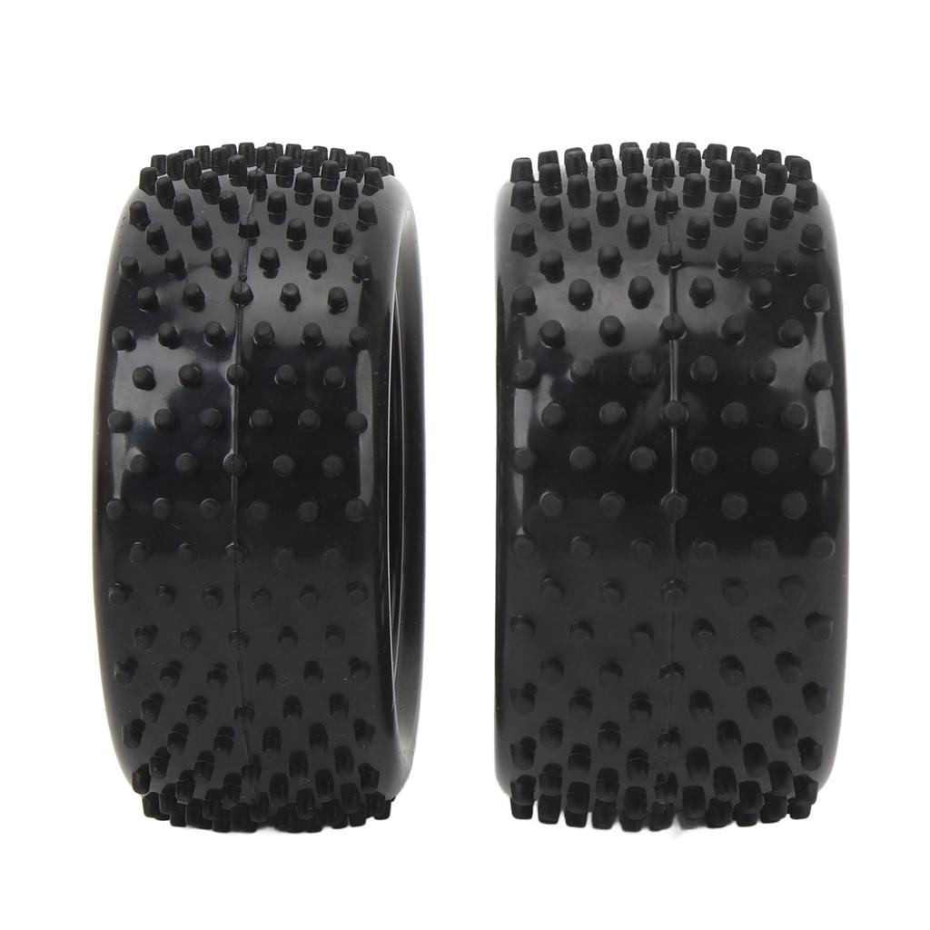 4PCS 1/10 RC Wheels Tires Set V Hole Hub 2 Front 2 Rear Realistic Excellent Grip Enhanced Performance RC Tyres