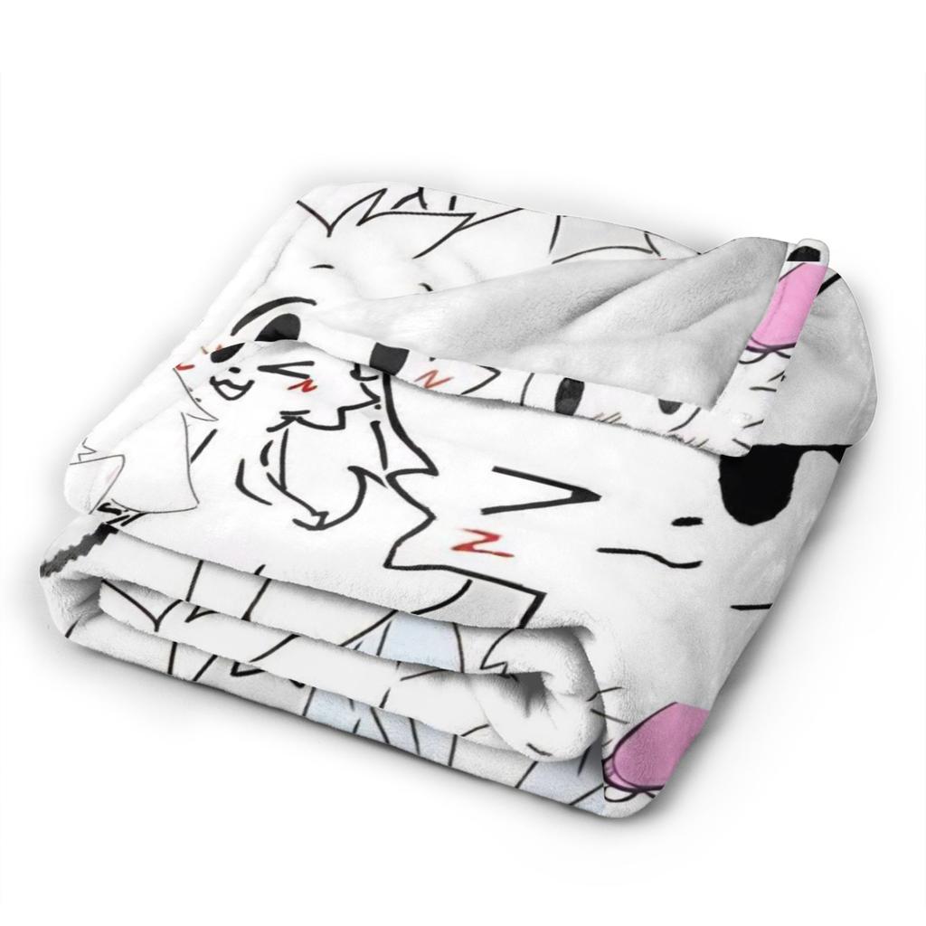 Boykisser Silly Cat Flannel Blanket Cartoon Creative Throw Blanket For Home El Sofa  150*125Cm Bedspreads
