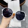 New Fashion Style All-match Trend Sunglasses Personalized Round Frame Sunglasses Trend Candy Color Big Frame Sunglasses