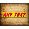 Personalized 4x16 Inch Comic Street Sign Custom Any Text Room Decor