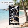 SANTOS Custom Name Printed Beach Towel Personalized Soft Towel For Swimming Beach Travel