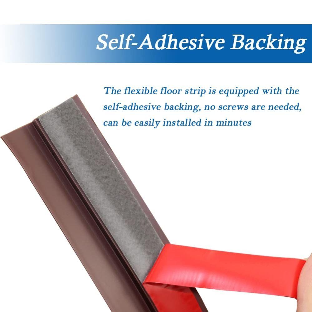 Wear-resistant Floor Transition Strip Self Adhesive Divider Strip Flat Button Strip  Doorway