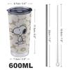 Miffy Snoopy Snufkin Little My Tumbler Mug Coffee Cup Convenience Store Cup Cold Insulation Water Bottle Direct Drinking Stainless Steel with Lid