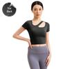 Nuodingxiu Schnelltrocknendes atmungsaktives Yoga-T-Shirt