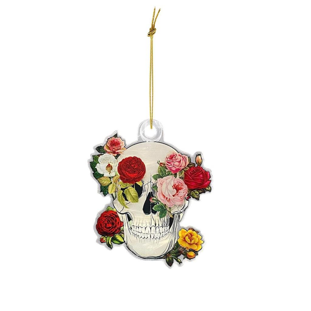 Skull Delightful Acrylic Zombie Gnome Pendant For Festive Car Home Decoration
