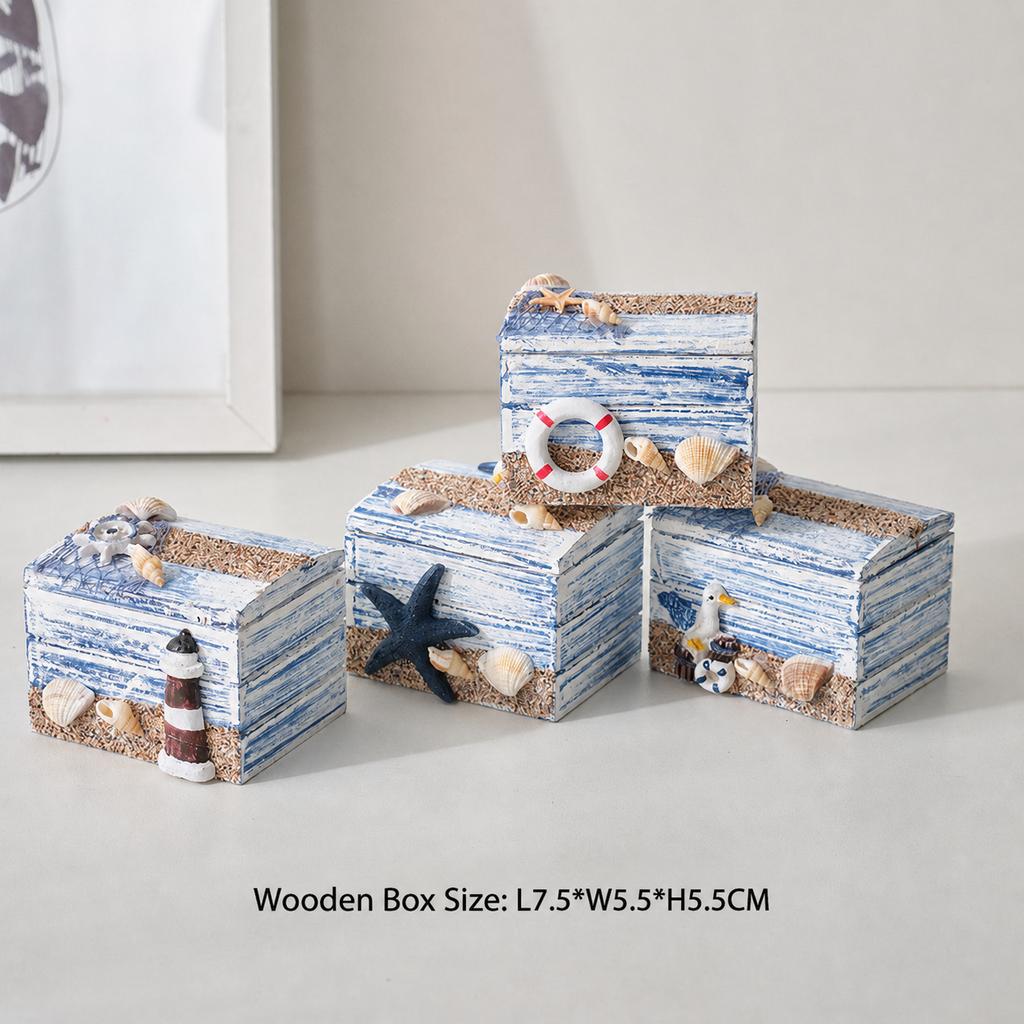 Jewelry Storage Box Decorative Desktop Organizer Wooden Storage Box Distressed Vintage Wooden Box For Office Desk Sideboard