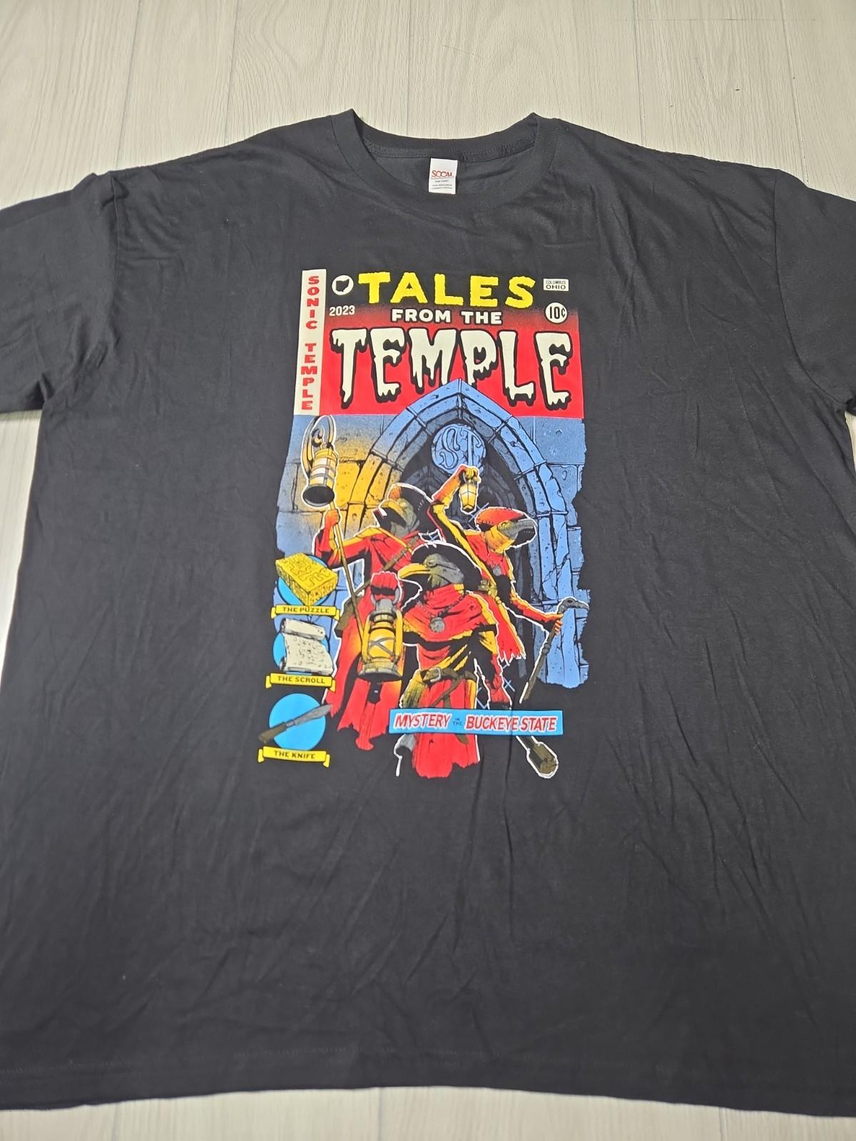 Sonic Temple 2023 Festival Shirt 3XL Tales From The Temple Foo Fighters Deftones Unisex T-Shirt XXXXL